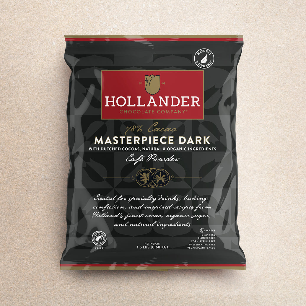 Hollander Masterpiece Dark Chocolate Cafe Powder