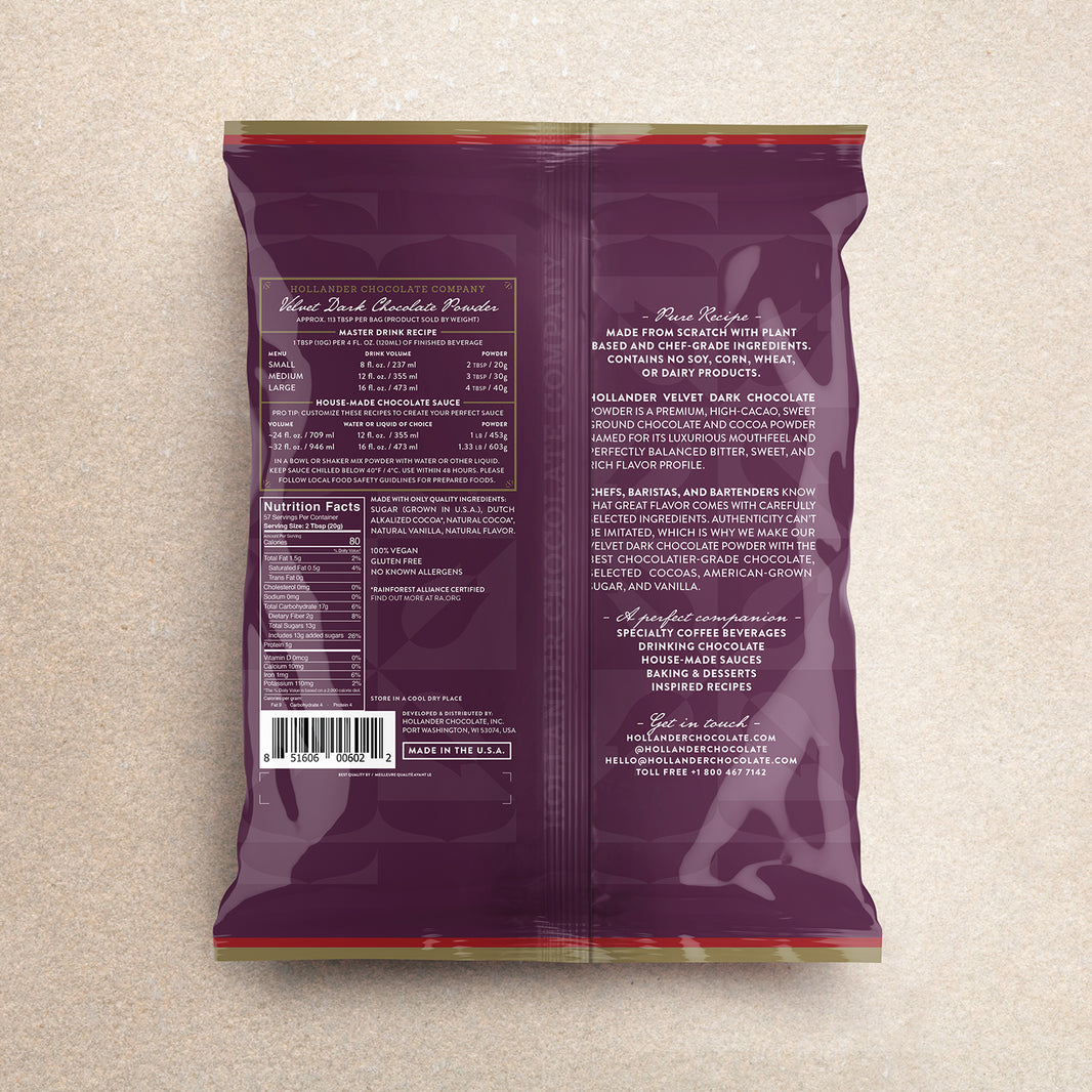 image Hollander Velvet Dark Chocolate Powder