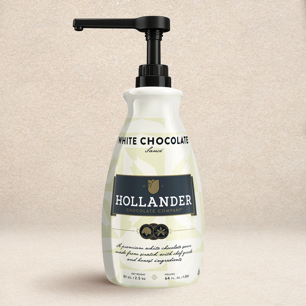 White Chocolate Café Sauce™ by Hollander Chocolate Co.