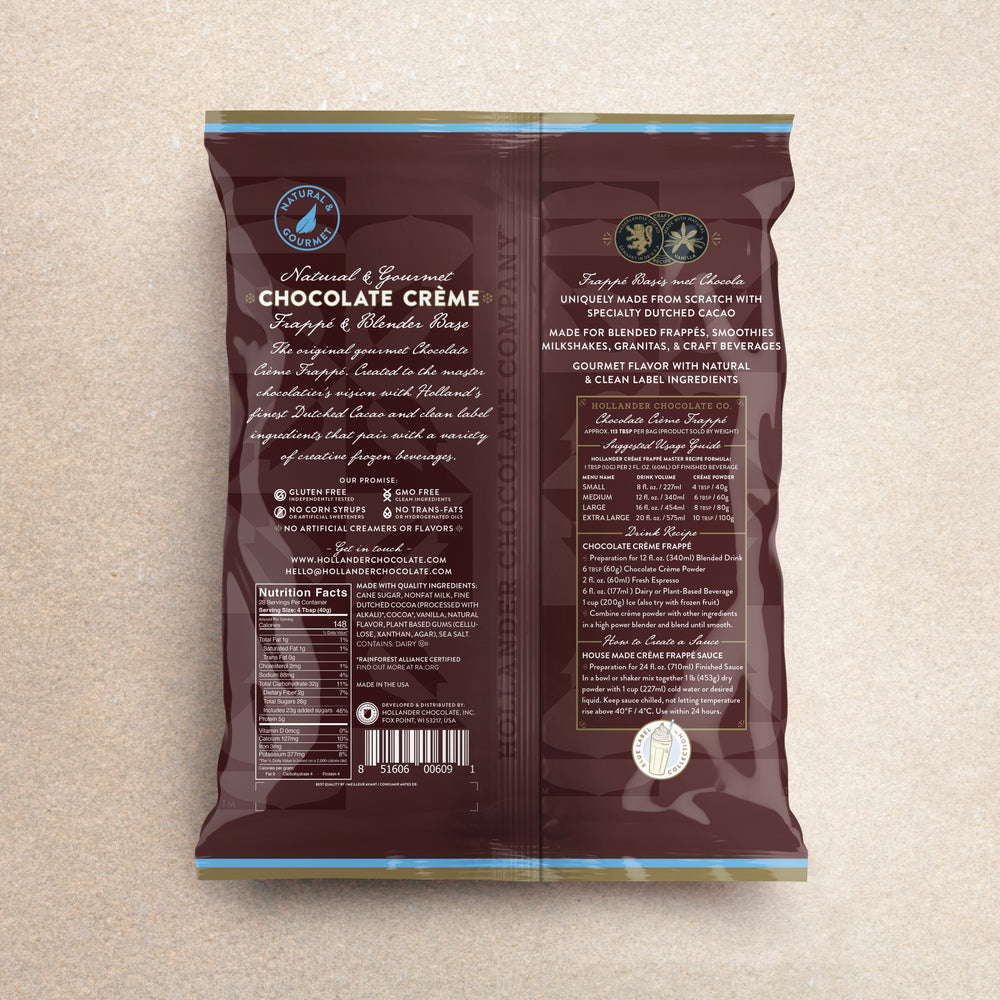 Hollander Chocolate Creme Powder & Frappe Blender Base