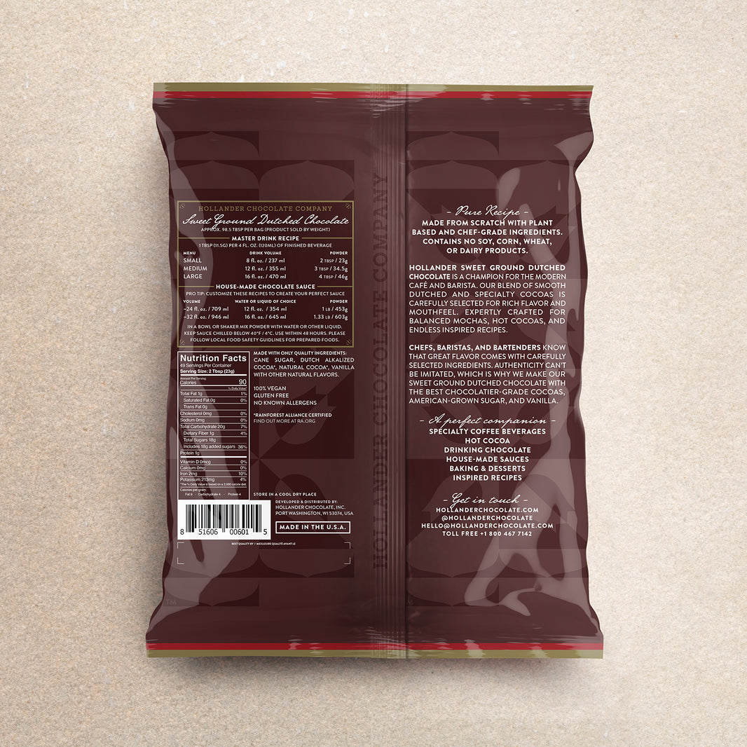 image Hollander Sweet Ground Dutched Chocolate Powder