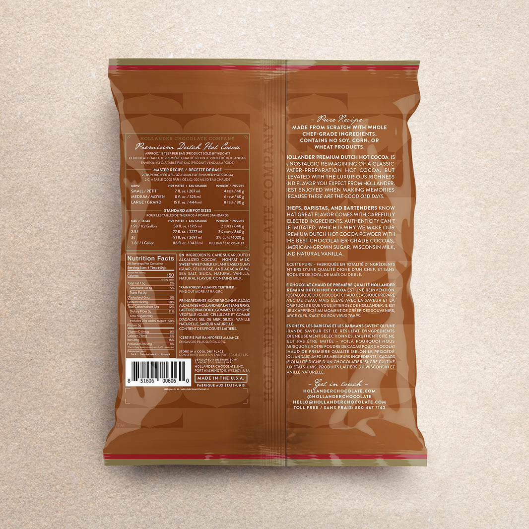 image Dutched Premium Hot Cocoa by Hollander Chocolate