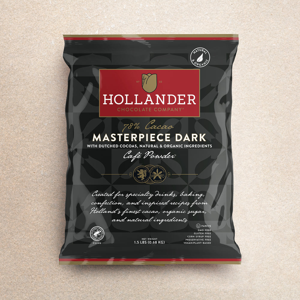 Hollander Masterpiece Dark Chocolate Cafe Powder