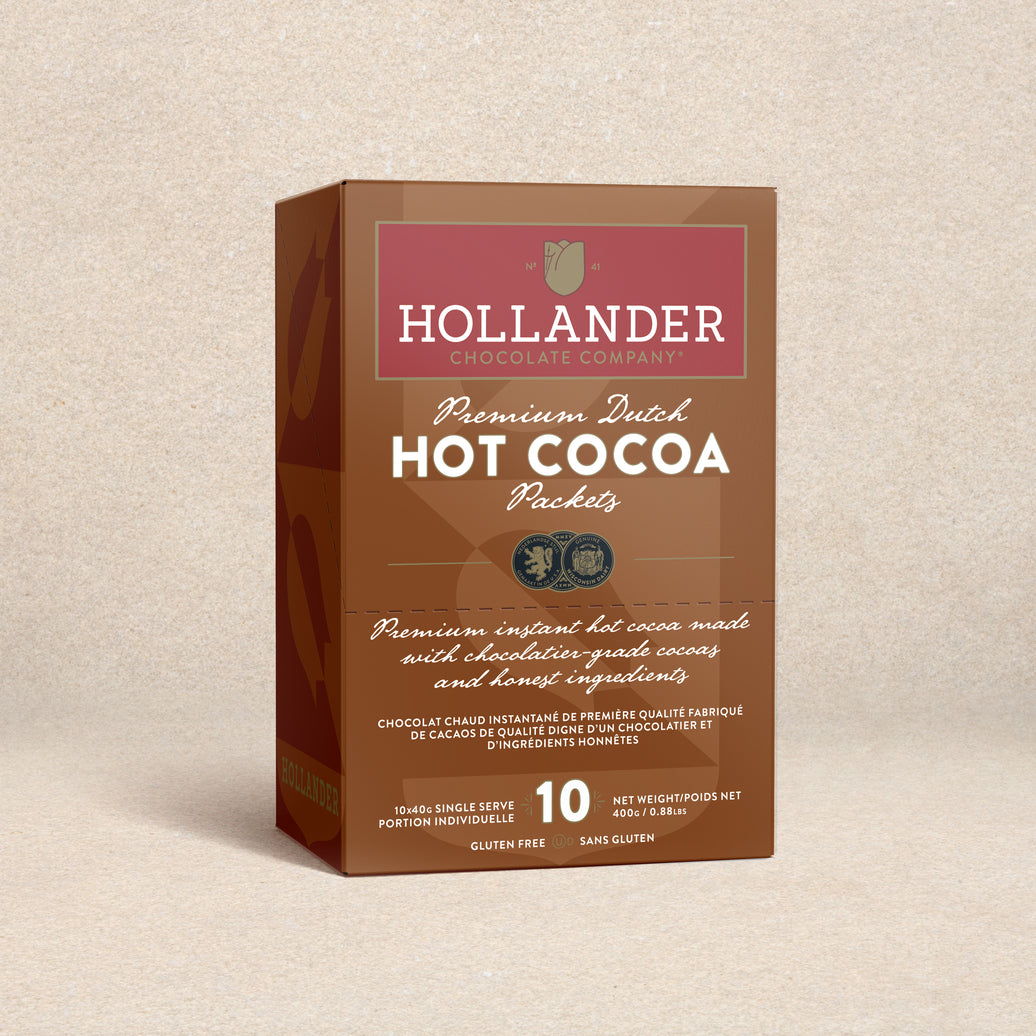 Hollander Chocolate Premium Hot Cocoa Packets