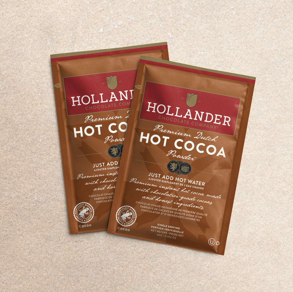 Hollander Chocolate Premium Hot Cocoa Packets