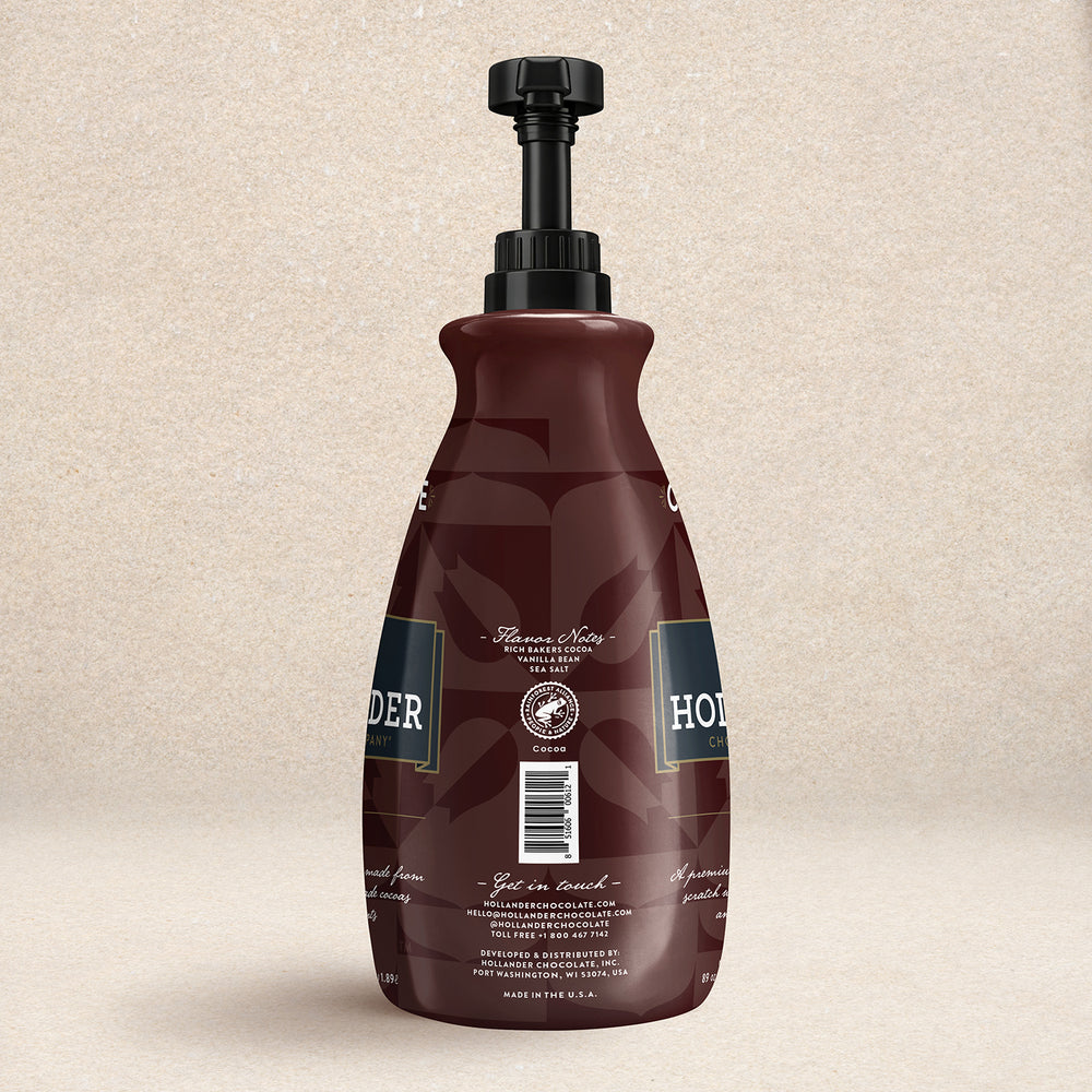 Dutched Chocolate Café Sauce™ by Hollander Chocolate Co.